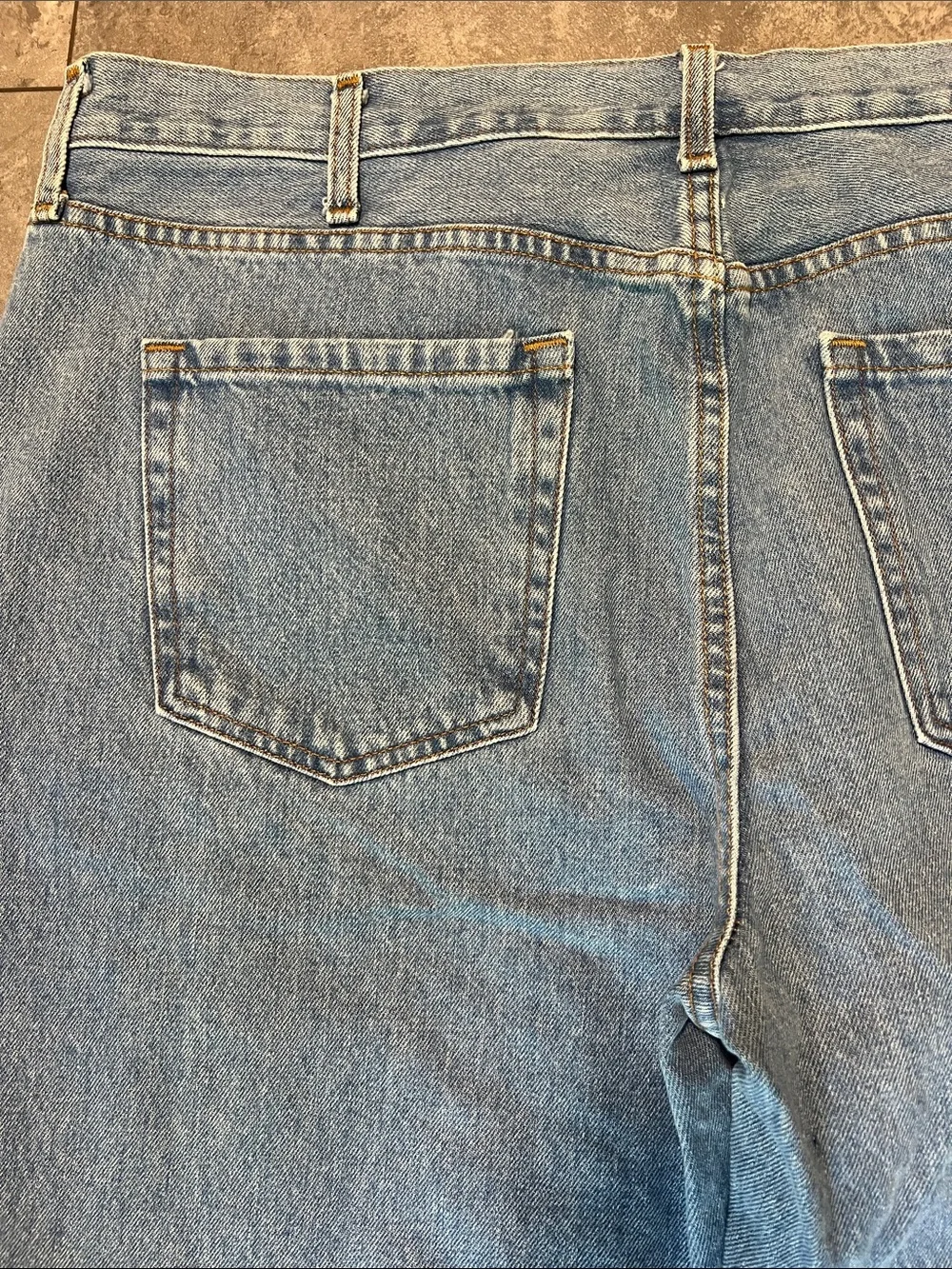 NWT Pitford Menswear Light Wash Straight-Leg Jeans rugged quality